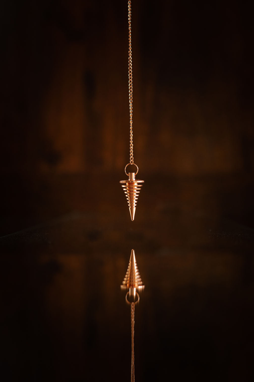 Pendule Spirale en cuivre